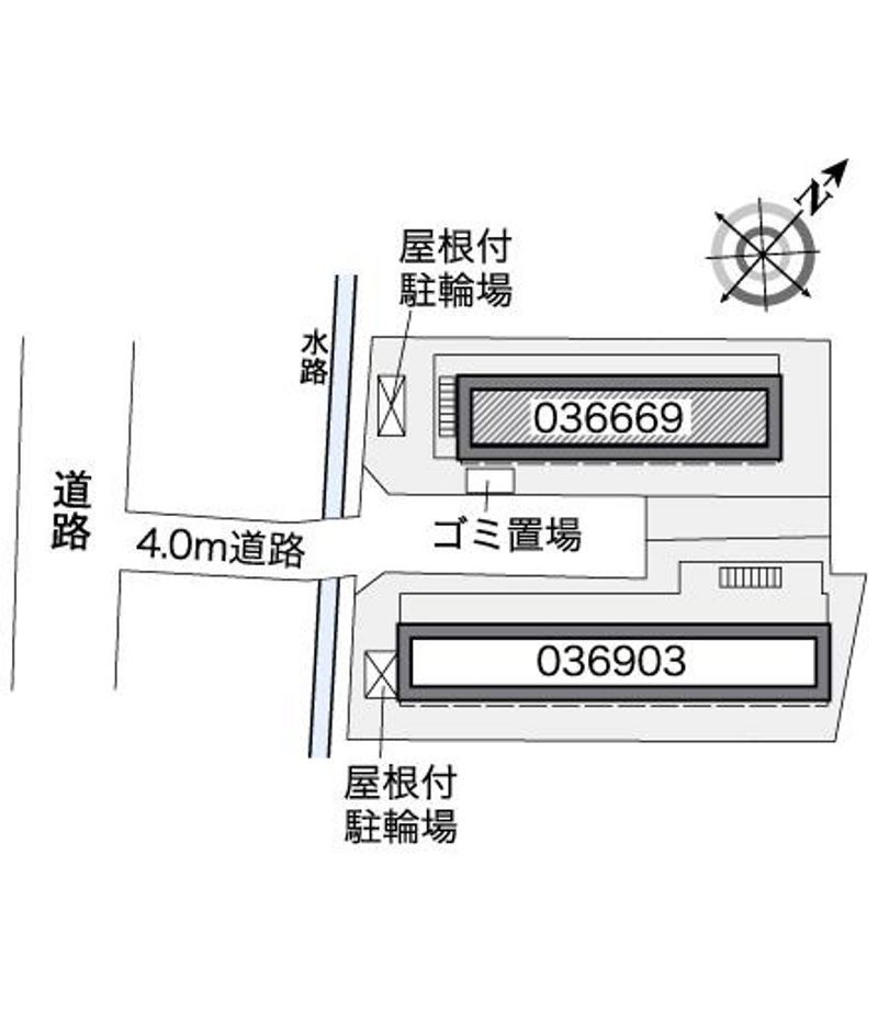 レオパレスウエストパレスⅠ 配置図