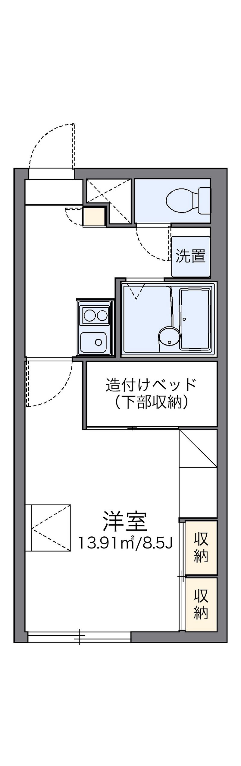 レオパレスエンレイソウ 間取図