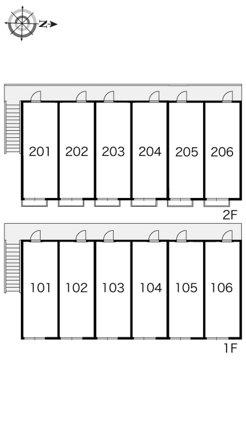 レオパレス中野 間取り配置図