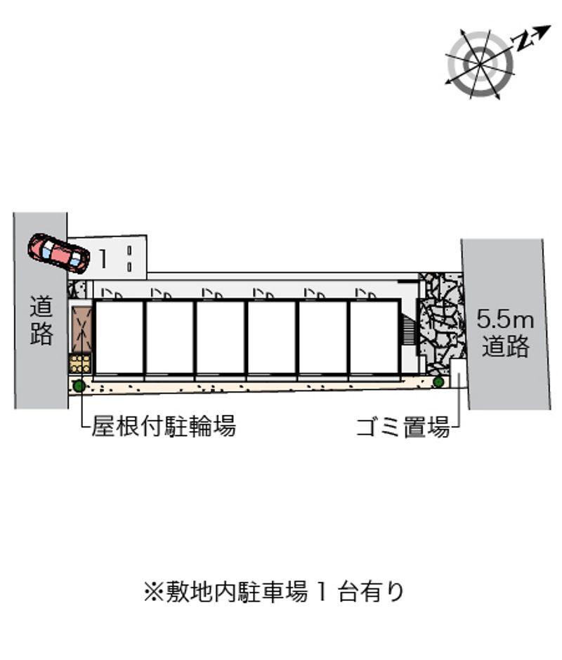レオパレス杭瀬北新町Ⅰ 配置図