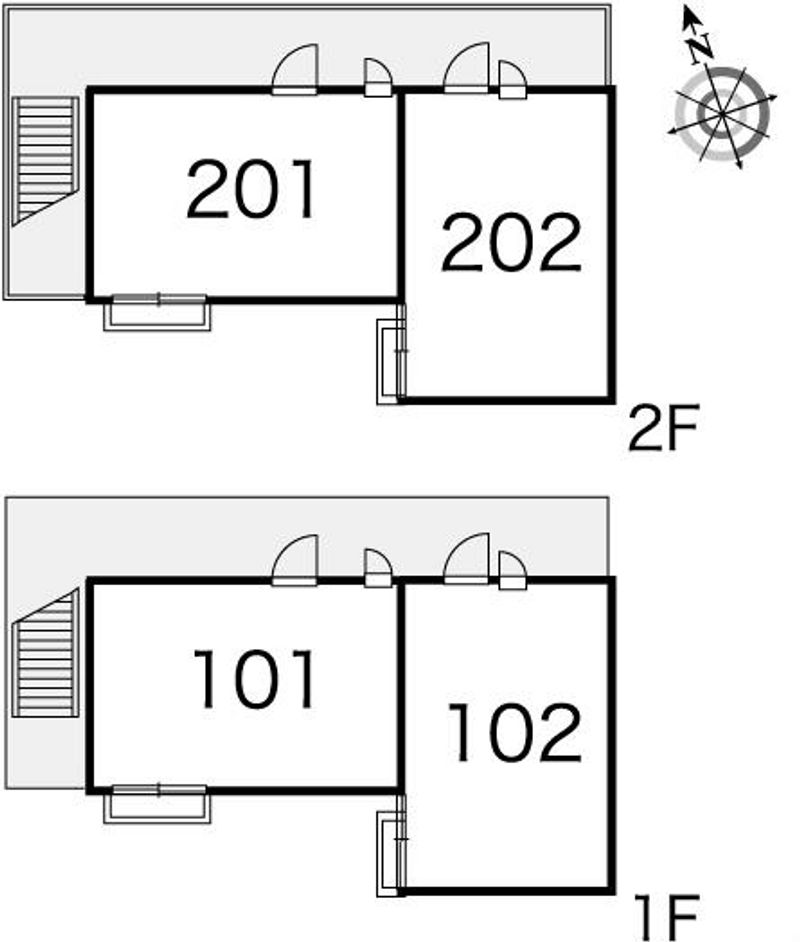 レオパレスグリーンリーフ 間取り配置図
