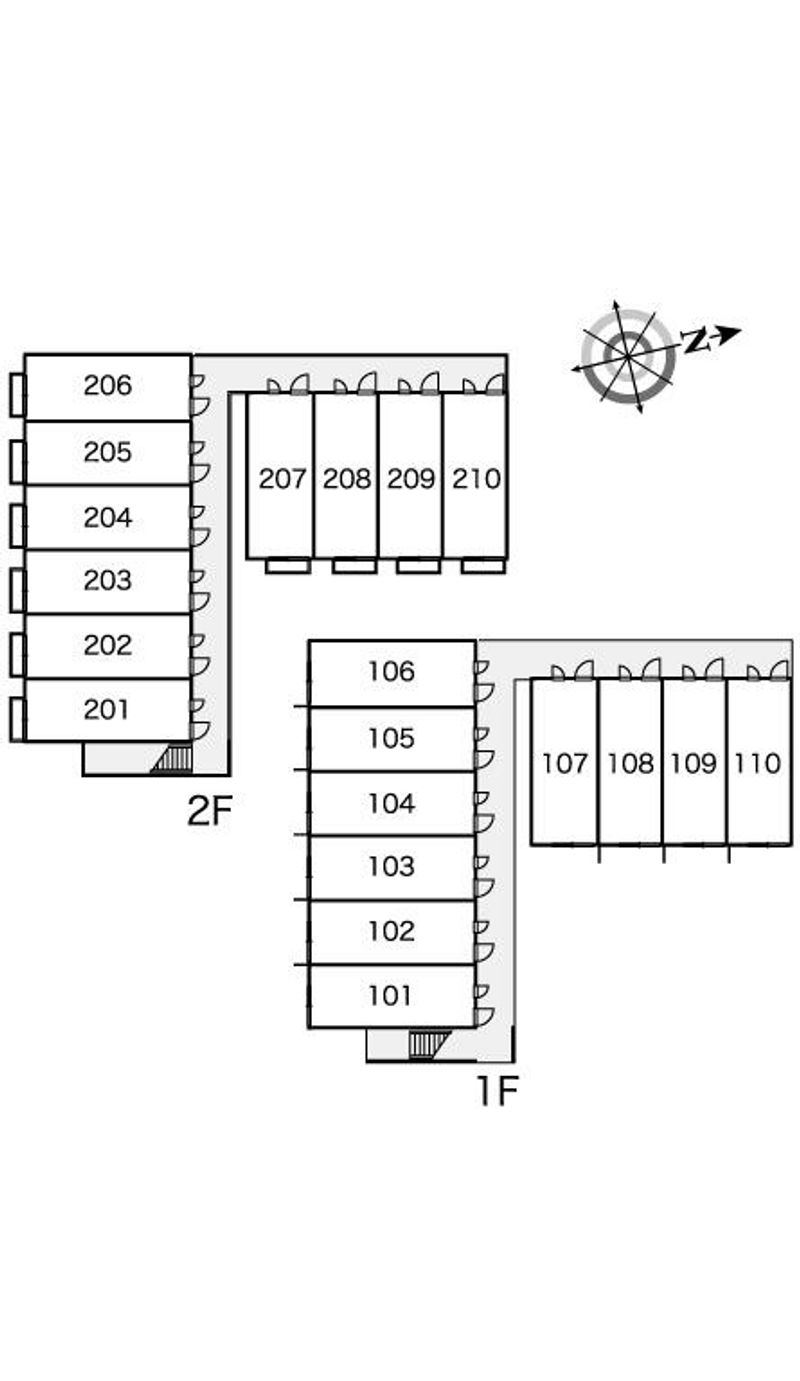 レオパレスマノワール 間取り配置図