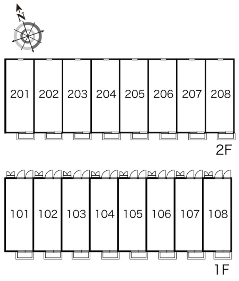 レオパレスＣｏｍｆｏｒｔＢ 間取配置図