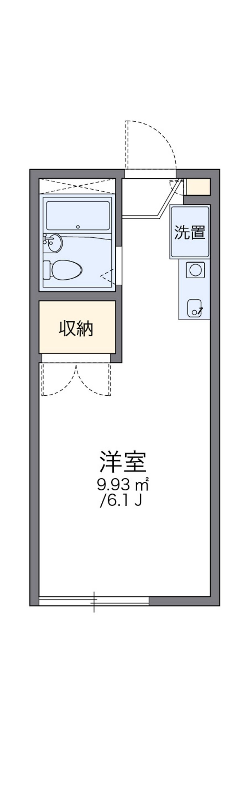 レオパレス中曽根Ⅱ 間取図