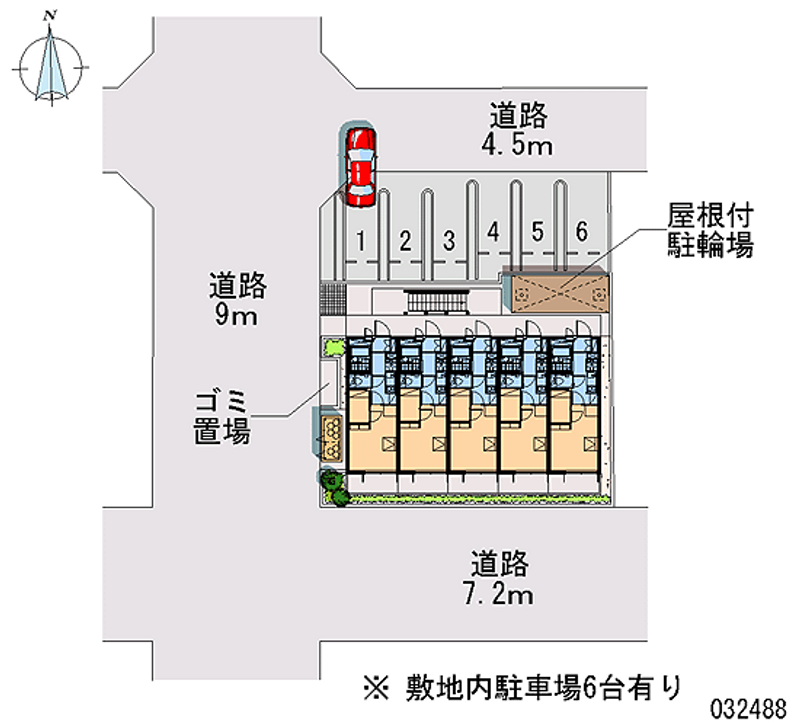 レオパレスＰＯＲＴ　ＷＡＶＥ 月極駐車場