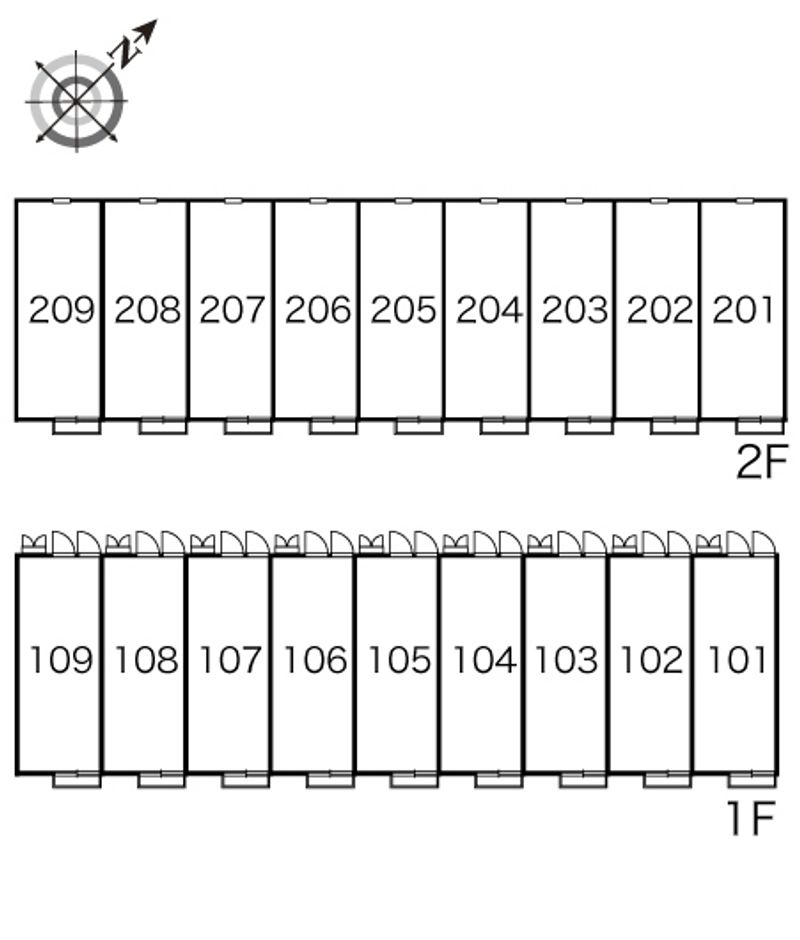 レオパレス宮古 間取配置図