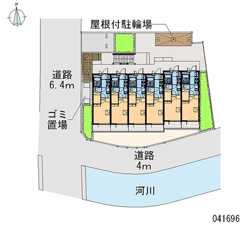 レオパレスフラッシュステージ 区画図