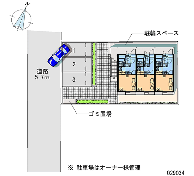 leopalace Nishigaoka Sơ đồ khu đất