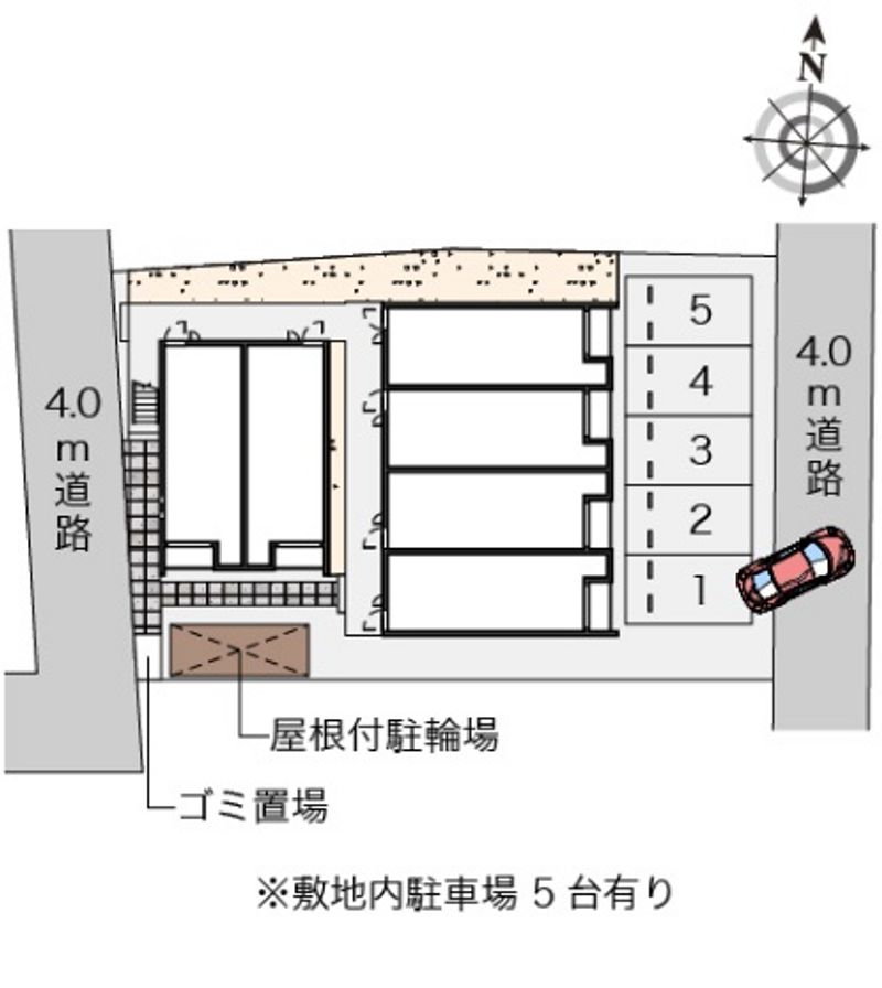 クレイノルーエ 駐車場