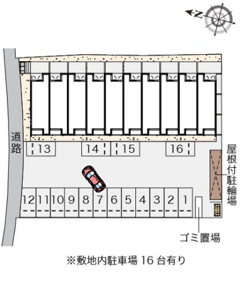 クレイノ西大寺 駐車場