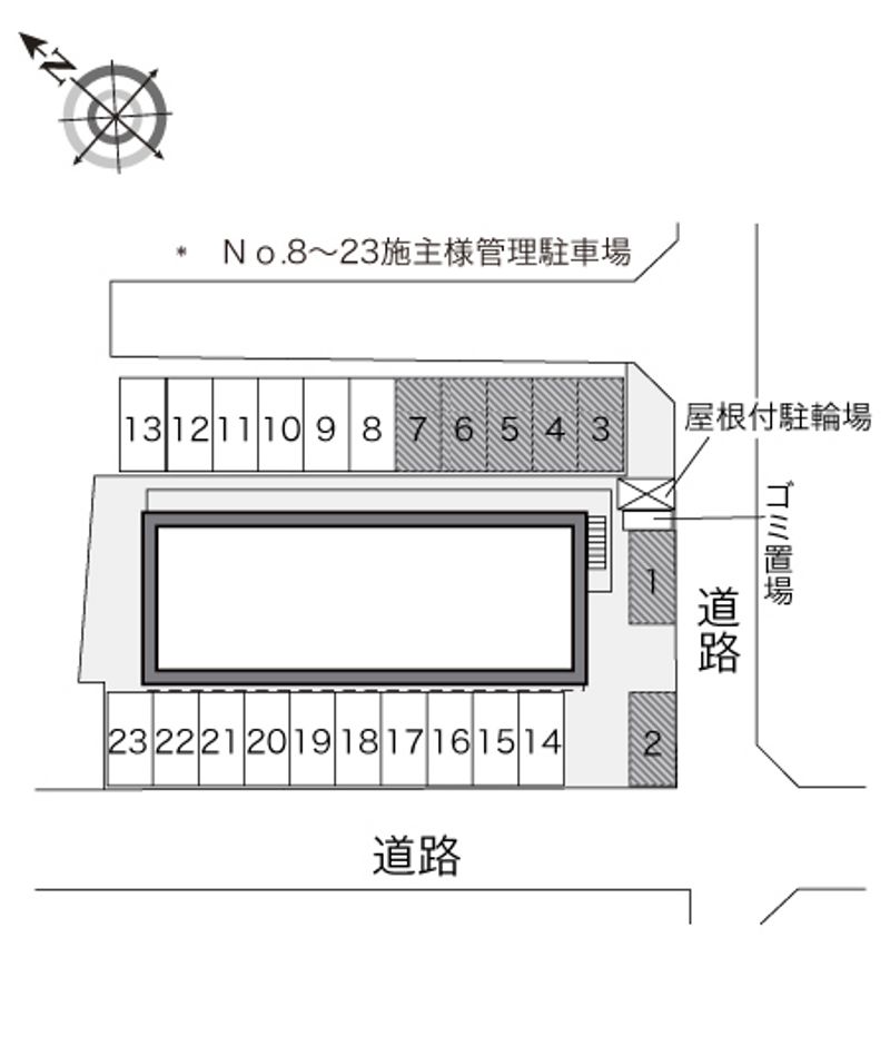 レオパレススカイクレイン 配置図