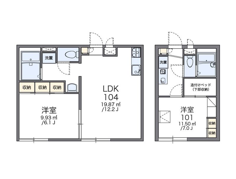 レオパレスＮ 間取図