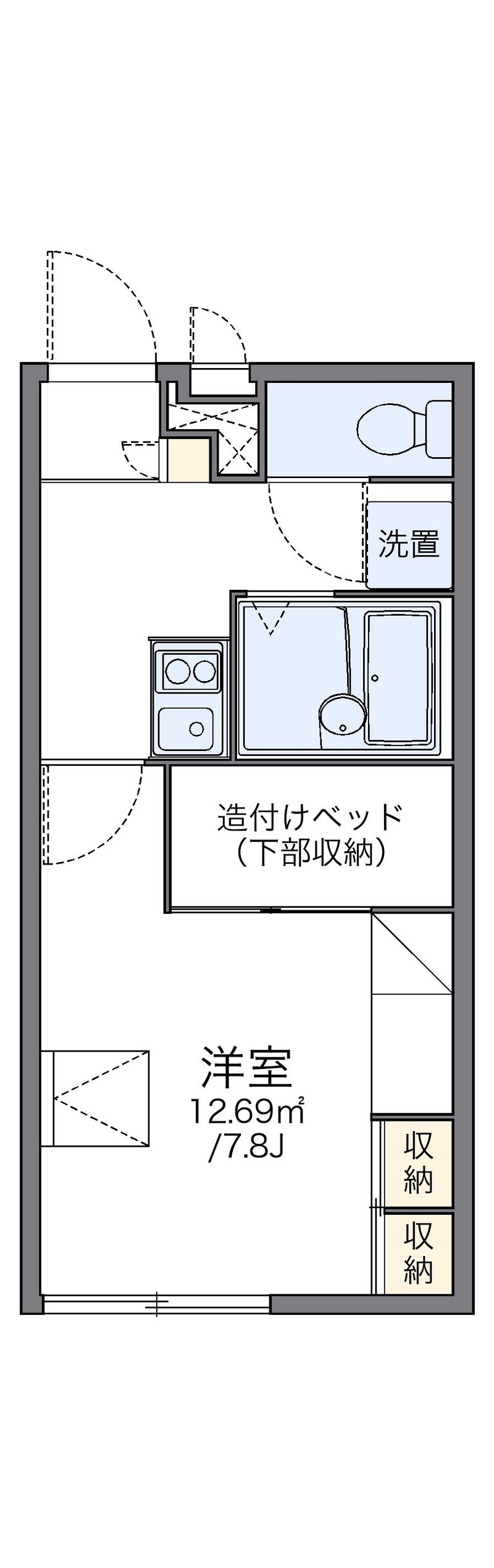 レオパレスＫＩＴＡＩＣＨＩ 間取図