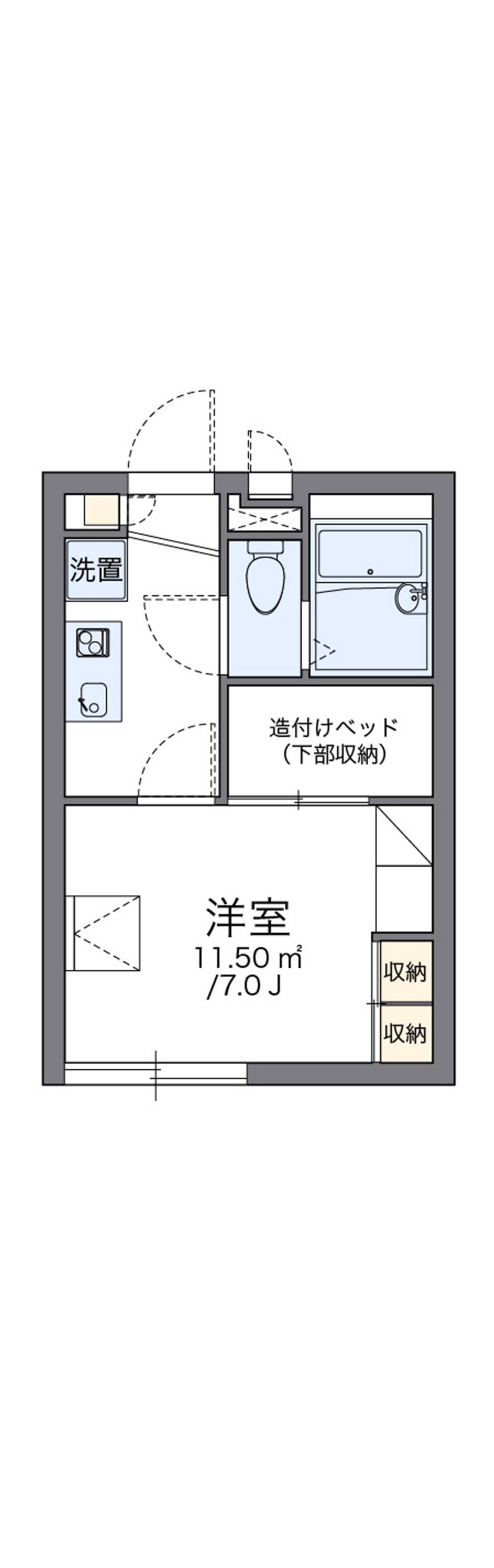 レオパレス池田 間取図