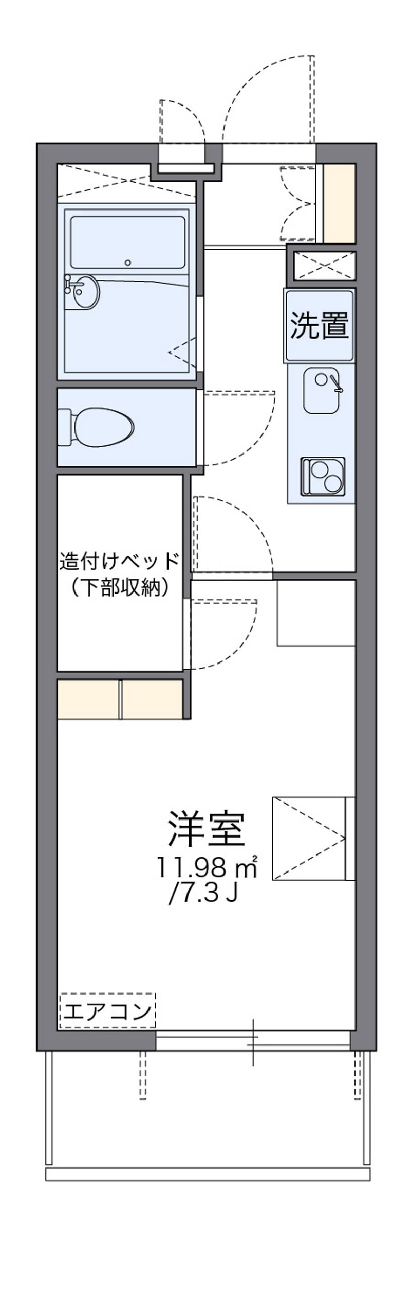 レオパレスサンシャイン 間取図