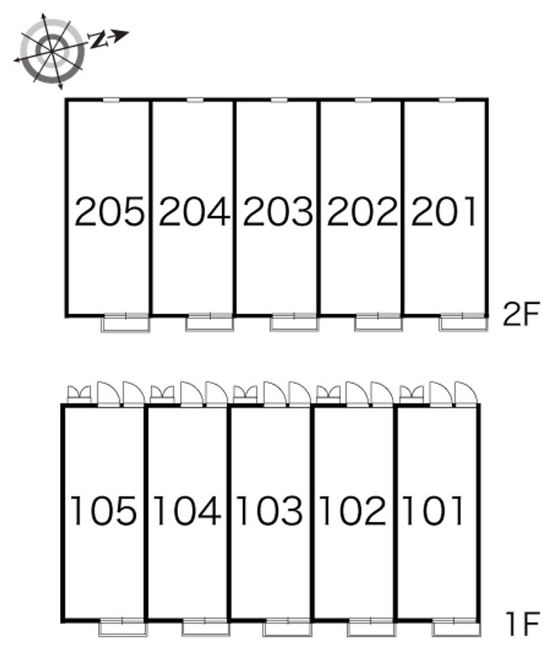 レオパレス天神Ｂ 間取配置図