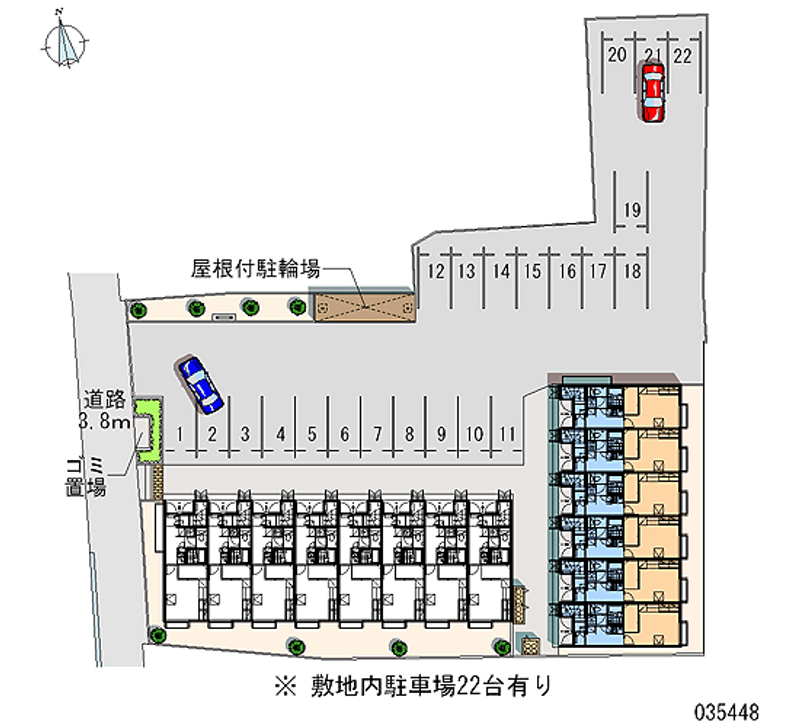 レオパレスフォンテーン 月極駐車場