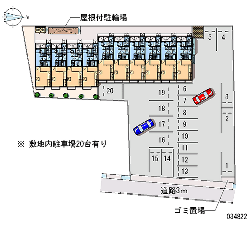 レオパレスはばたけ 月極駐車場