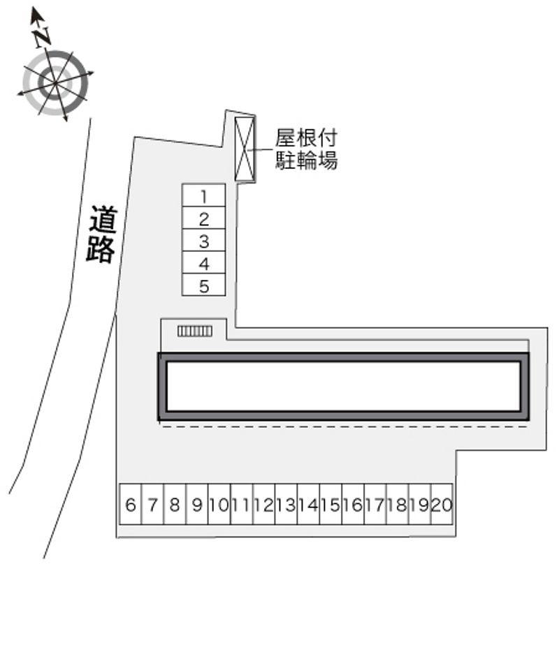 レオパレス沼南６ 配置図