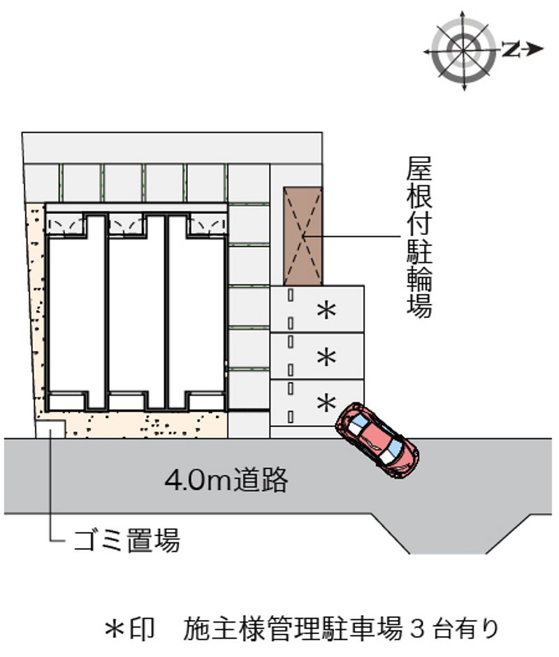 クレイノパストラル野崎 配置図