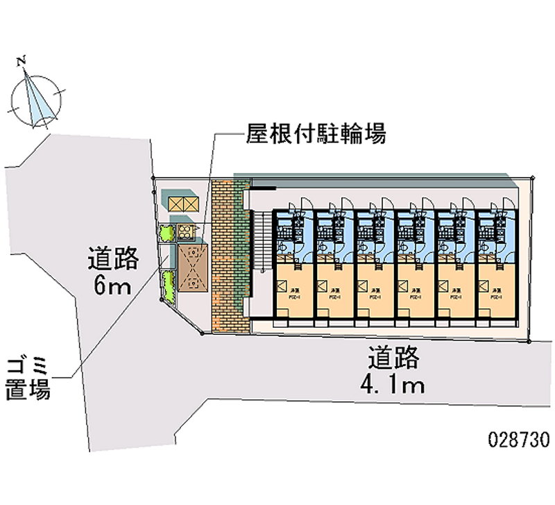 レオパレス朱雀 区画図