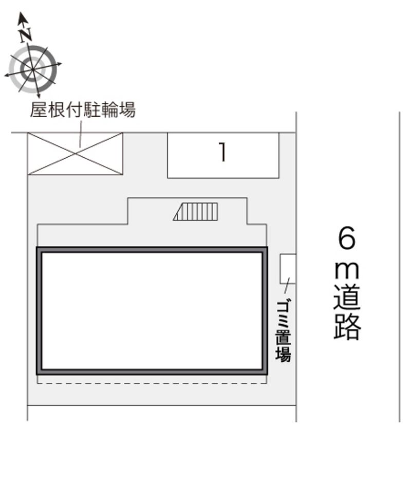レオパレスメゾン・クレール 配置図