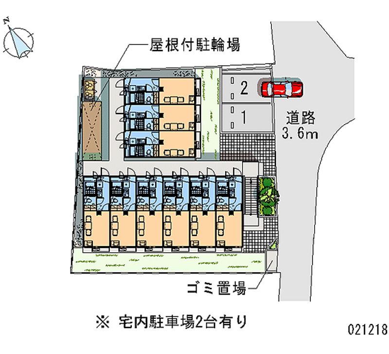 レオパレスＪＵＮ 区画図