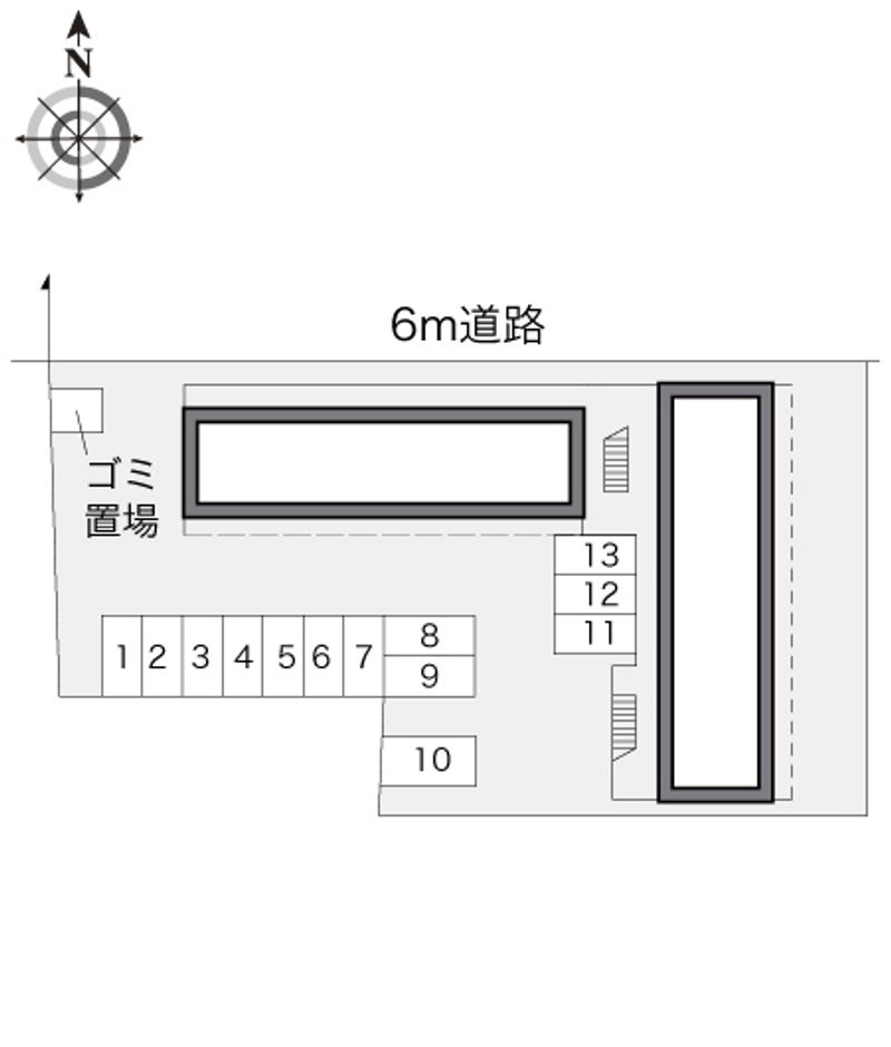 レオパレスシリウス戸田 配置図