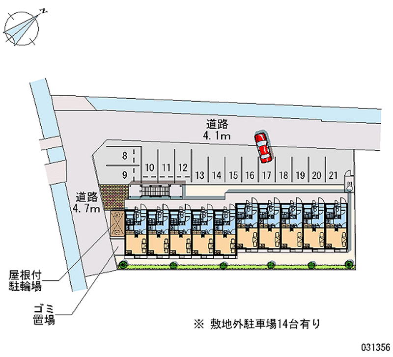 レオパレス山の手 区画図