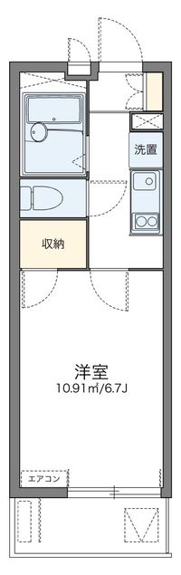 レオパレスカリス 間取り図