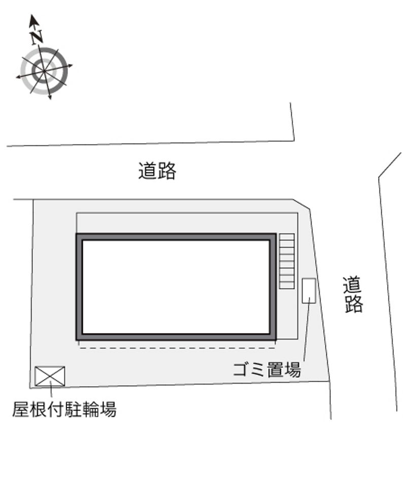 レオパレスＡ　Ｉ　Ⅱ 配置図