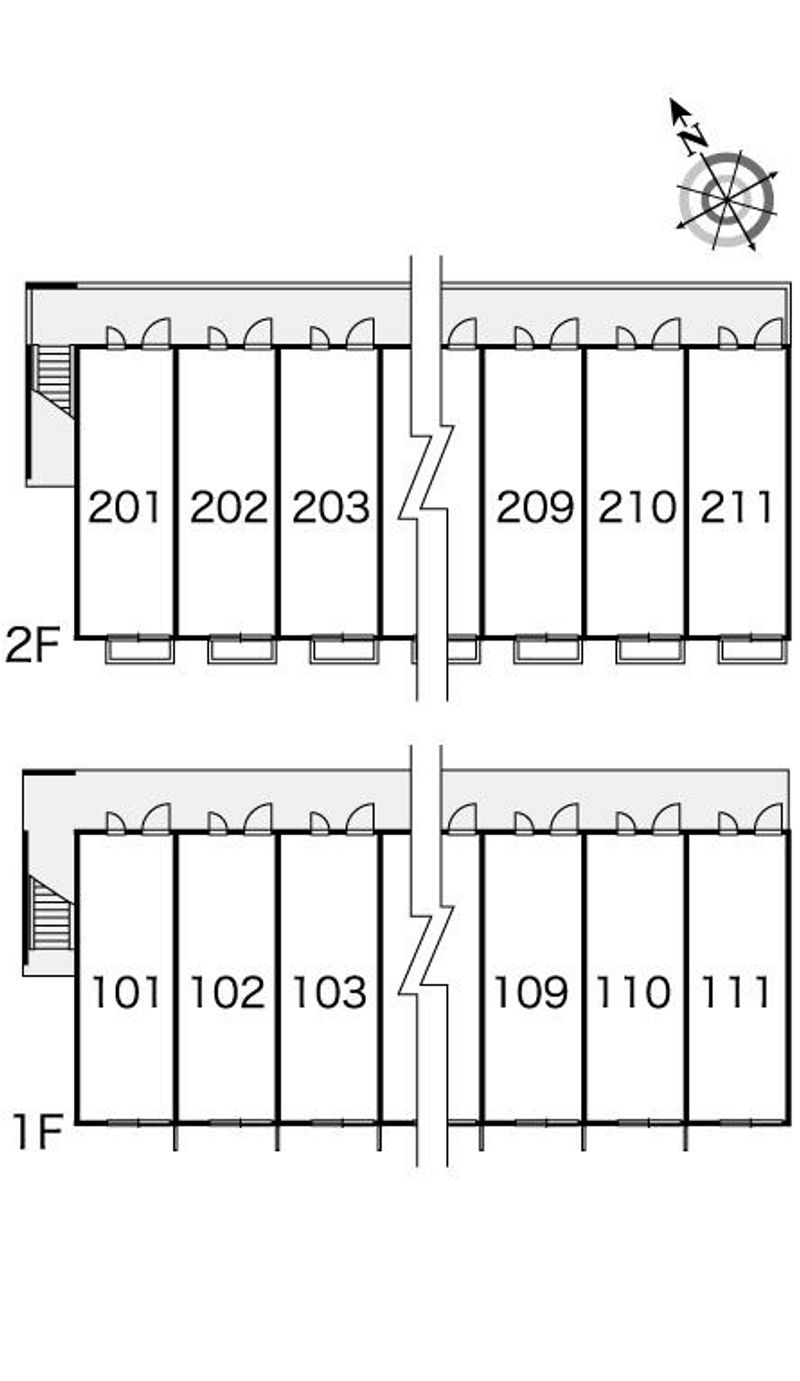 レオパレスセジュール 間取り配置図