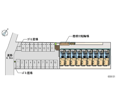 レオパレス新起 月極駐車場