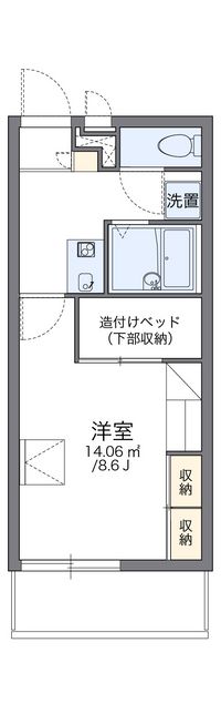 レオパレスアネックスⅠ 間取り図