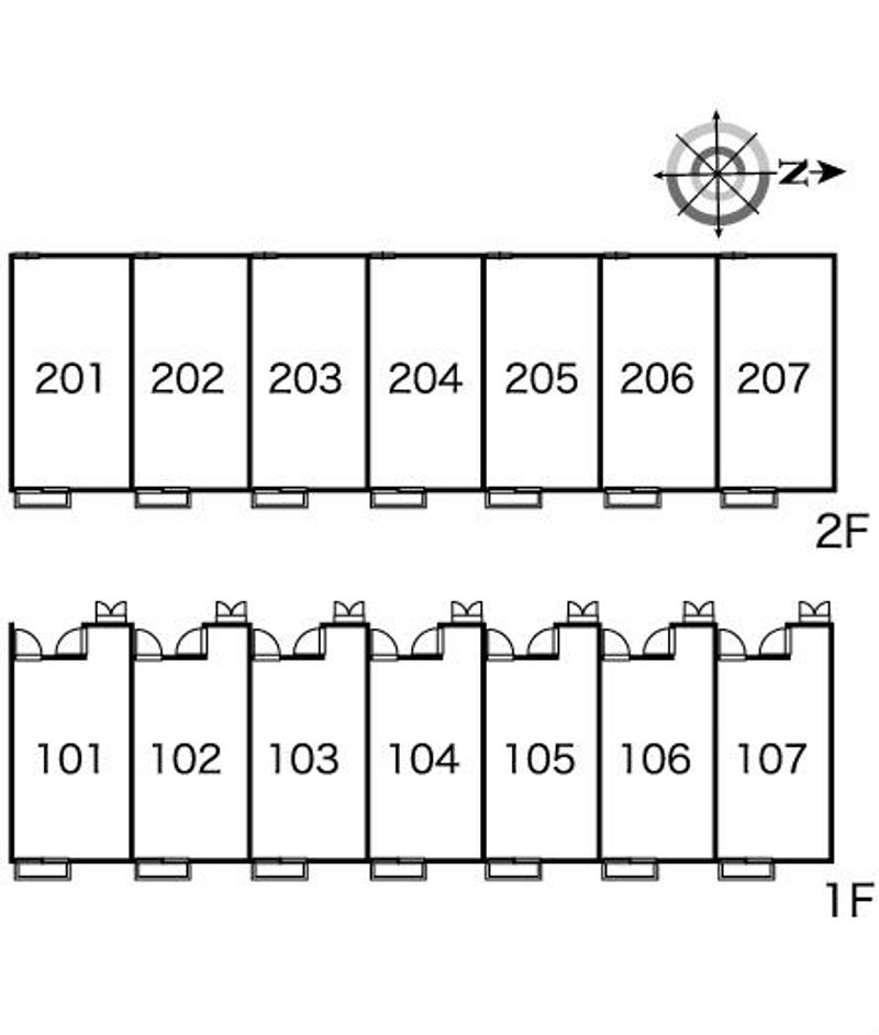 レオパレス龍ノ口 間取り配置図