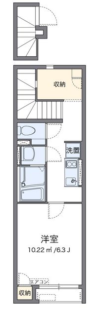 クレイノＫＡＧＯＨＡＲＡⅡ 間取り図