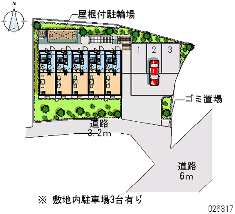 レオパレスみどり 区画図