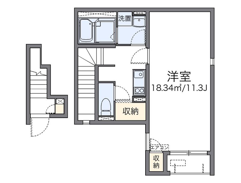 レオネクスト白菊Ⅱ 間取図