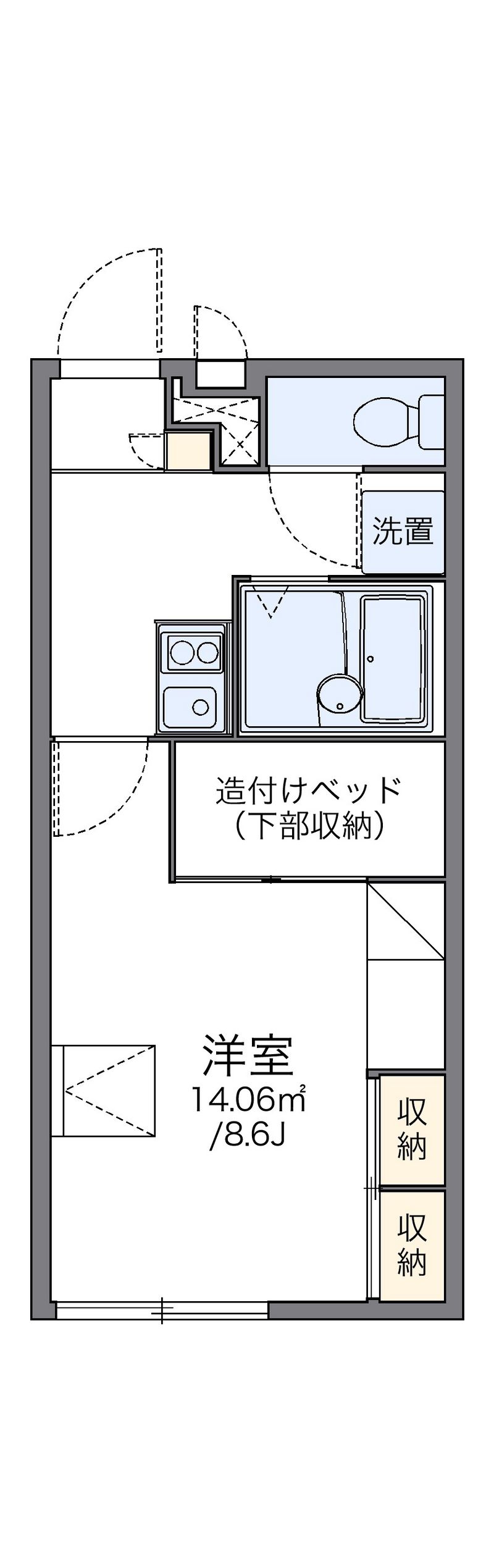 レオパレスボン　エスプワール 間取図