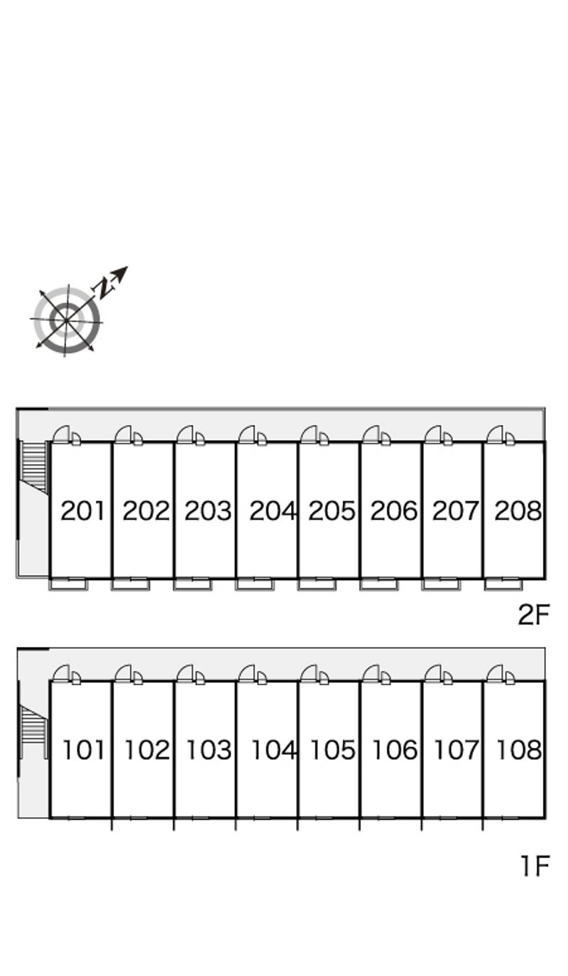 レオパレスヴェルジュ吉田 間取り配置図