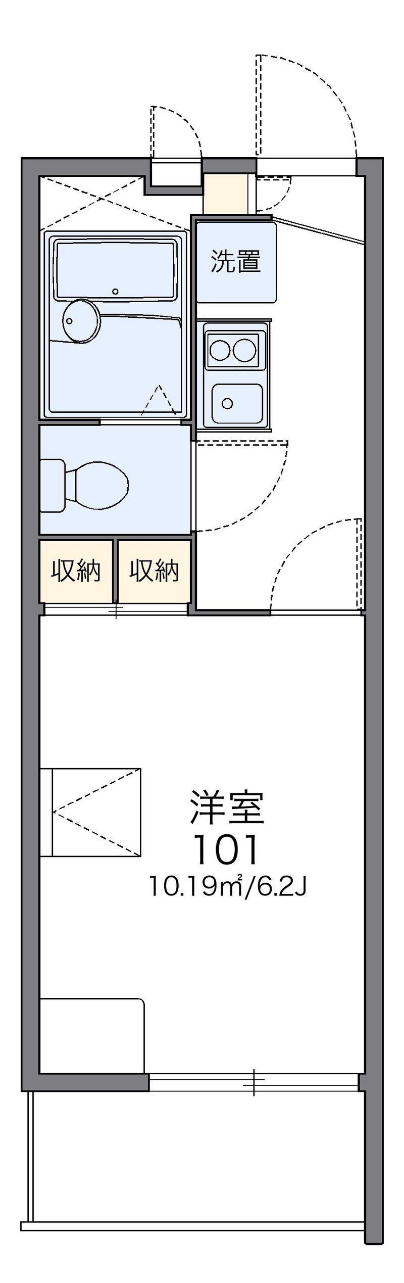 レオパレス希林館 間取図