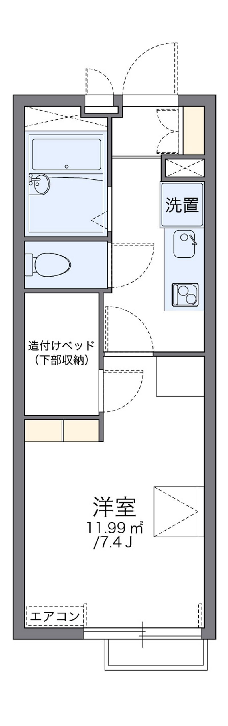 レオパレスルーナ 間取図
