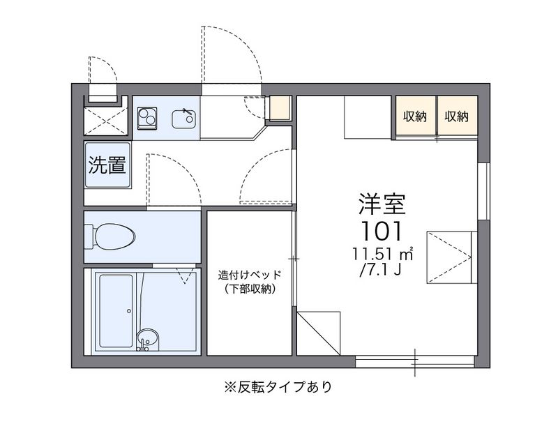 レオパレス三立ハイツＣ 間取図