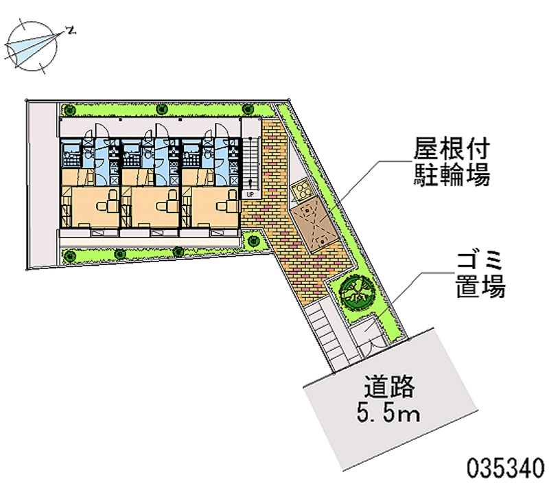 レオパレス五月山 区画図