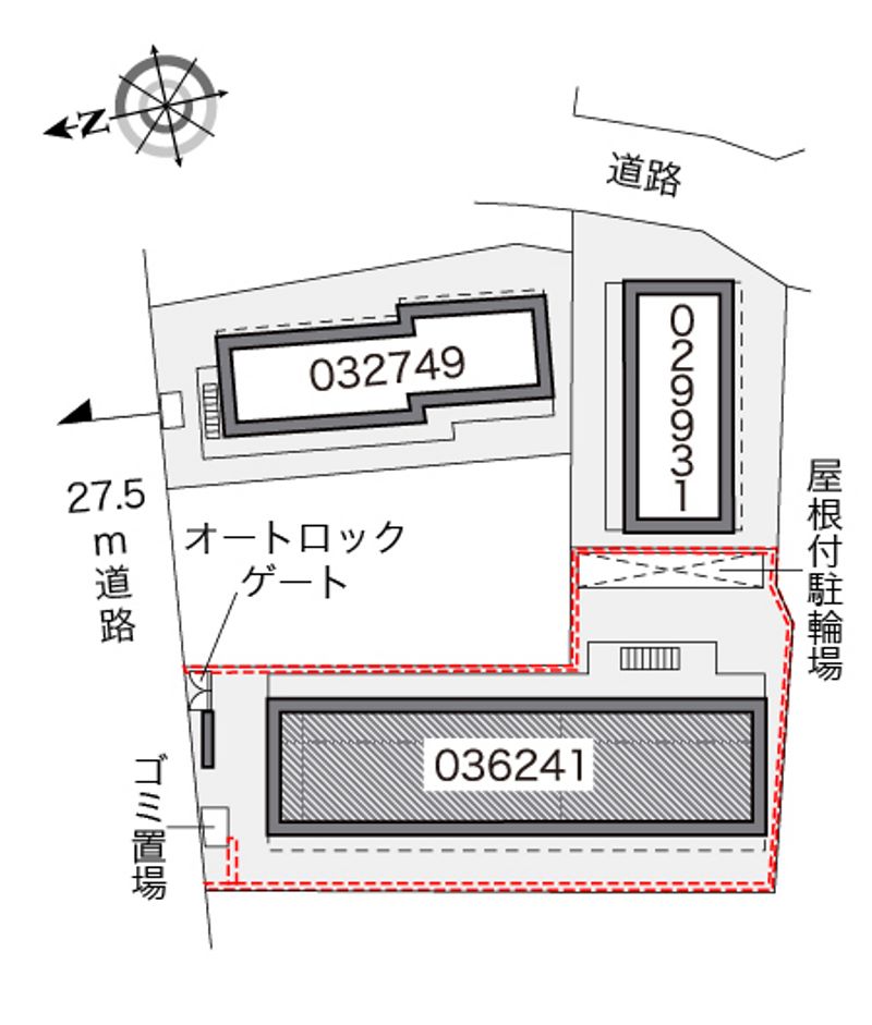 レオパレスグリーンⅢ 配置図