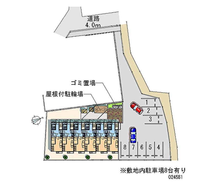 レオパレス楓 月極駐車場