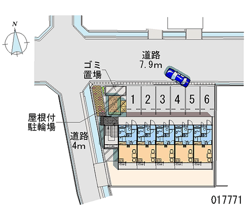 レオパレスコスモス 月極駐車場