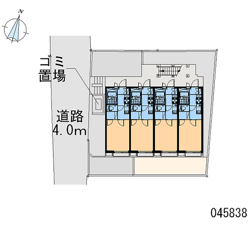 レオパレスクリエイトコーポ２ 区画図