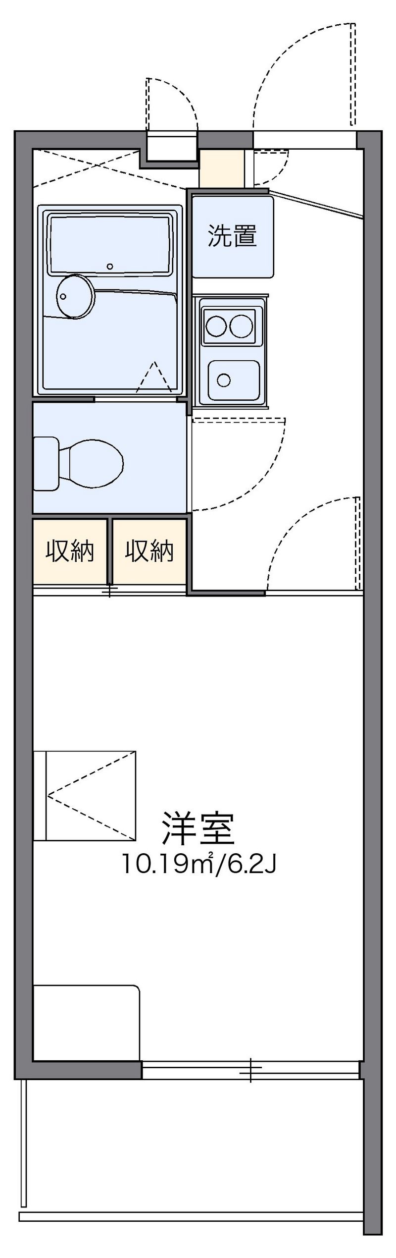 レオパレス太閤 間取図
