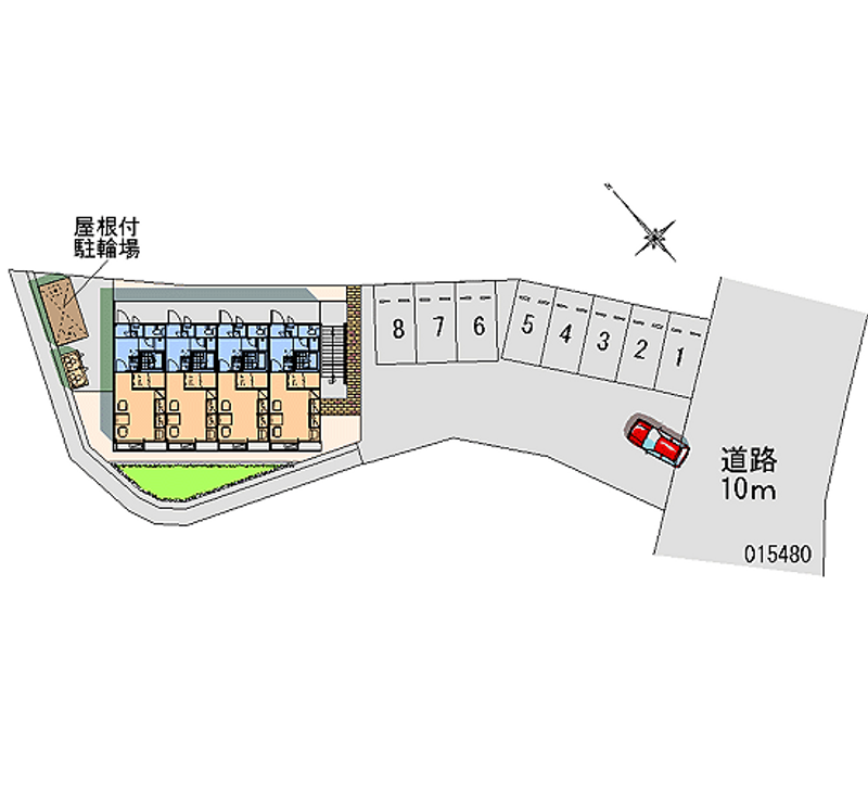 レオパレスかしま 月極駐車場